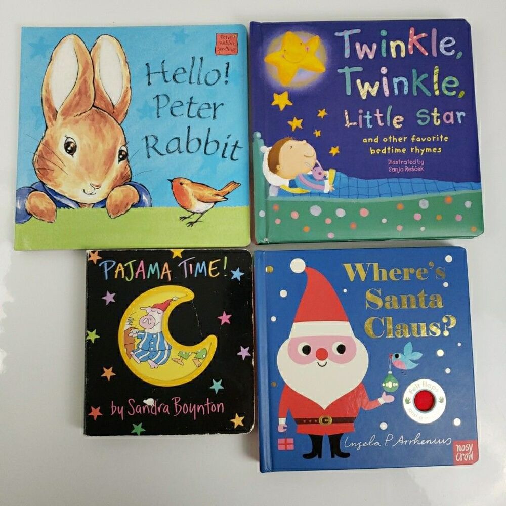 Age 0-3 Books Pajama Time Wheres Santa Peter Rabbit Twinkle Twinkle Bedtime